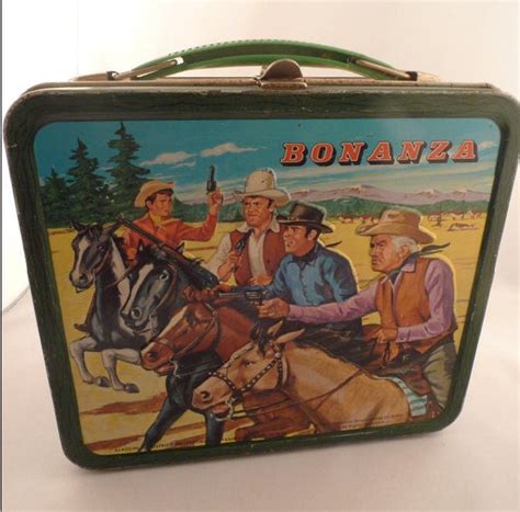 bonanza metal lunch box|bonanza lunch box vintage.